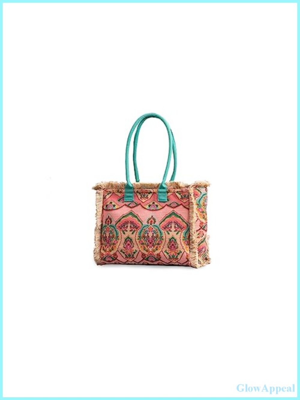 Canvas Tote Bag Bohemian Fringe Ethnic Shoulder Bag